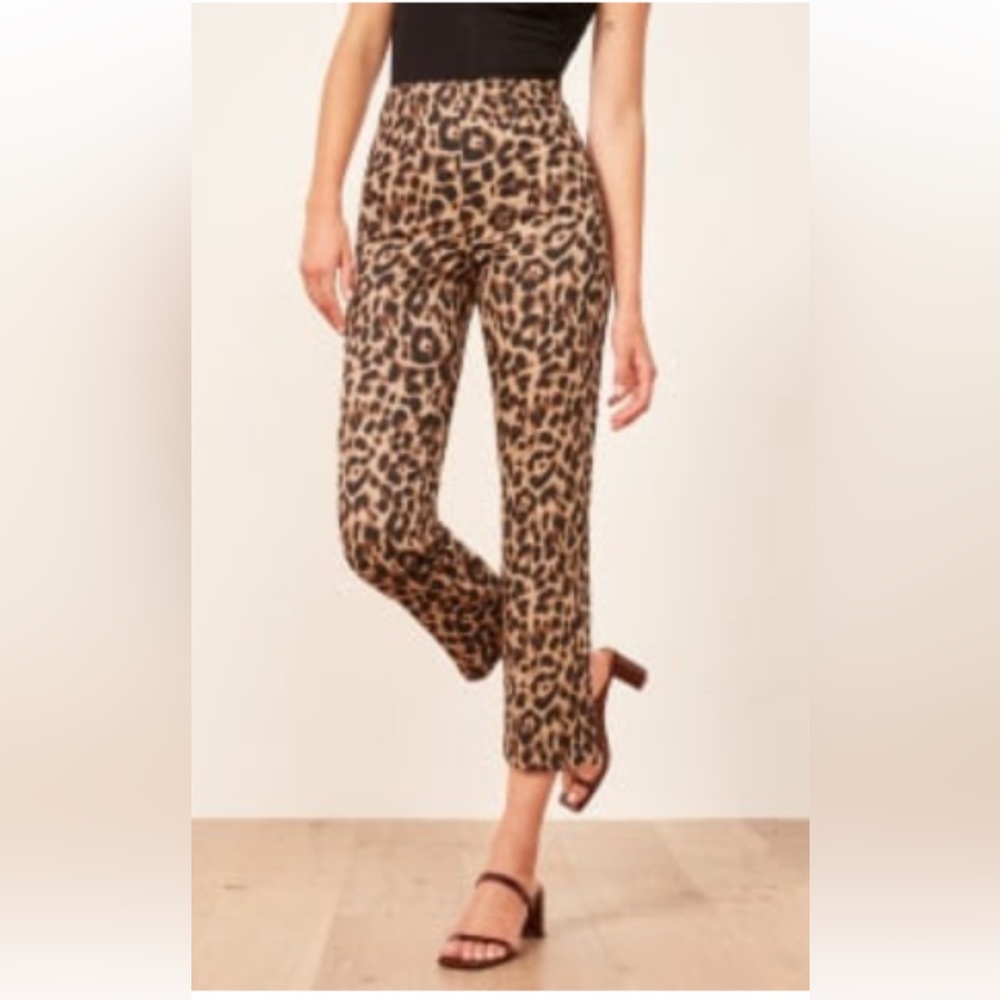 Reformation Marlon Pant Cheetah